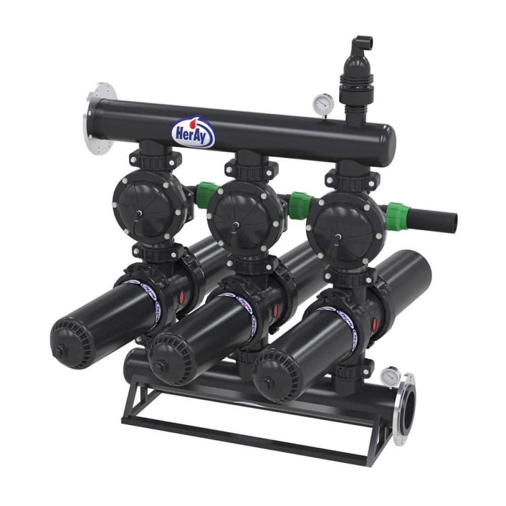 P100 Fully Automatic System with Manifold and Twin Plastic Filters