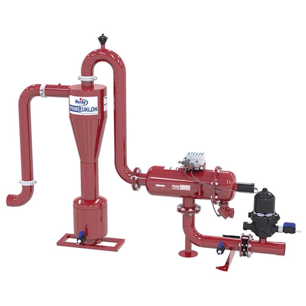 Системы с праймциклоном и автоматическим сетчатым фильтром